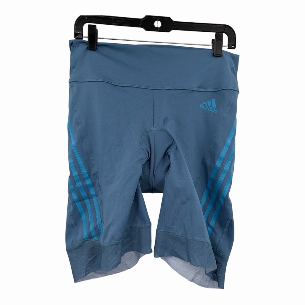 Adidas Padded Parley Ocean Cycling Shorts Women's Size XL Blue H65308 Tights